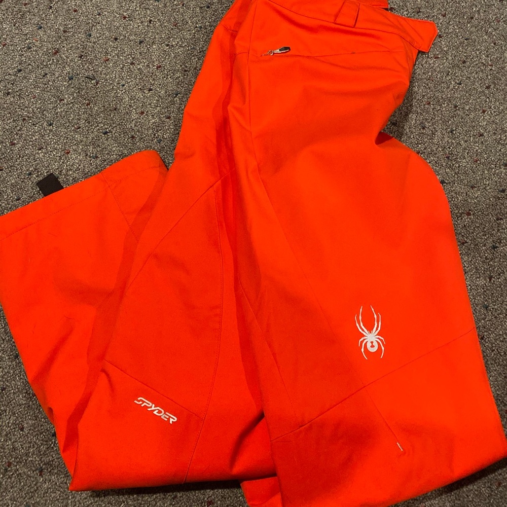 Women’s Spyder ski pants orange sizzle size 10
